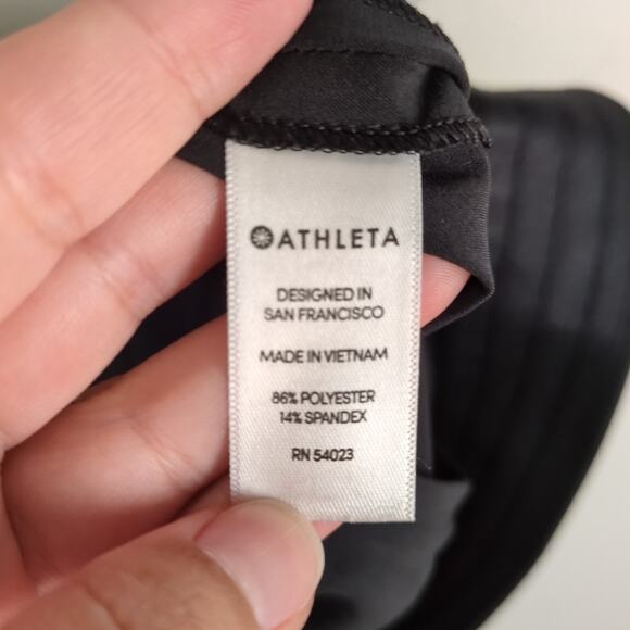 ATHLETA Black Planner Skort Golf Tennis Athleisure Side Zip Women's 10 Tall - Picture 7 of 8